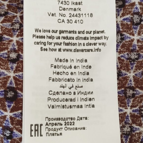 NEW Cream Women's Ultra Violet Geo CRVimma Dress - Kim Fit - Midi Dress Size 8 - Picture 13 of 16